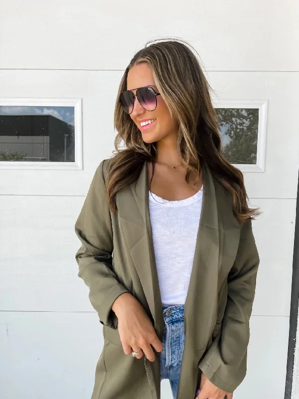 Clara Olive Blazer