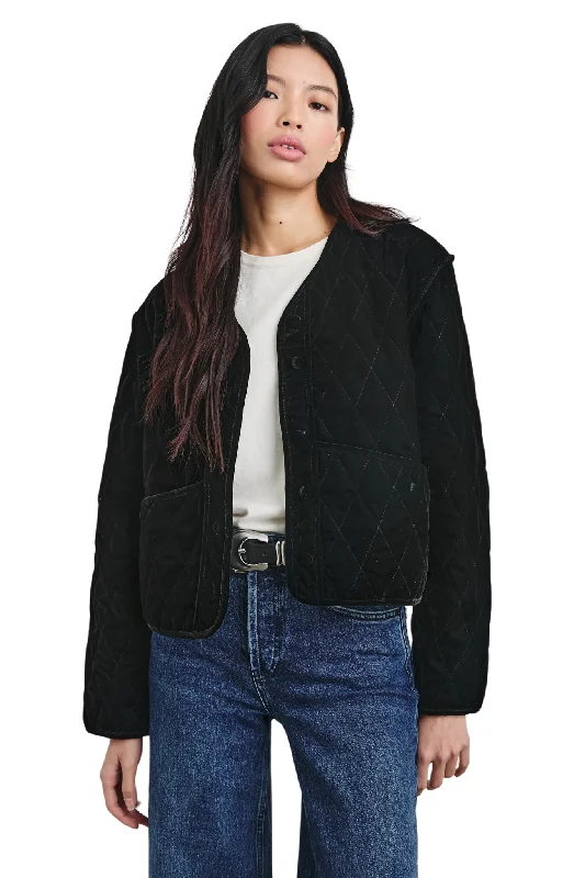 Kiko Jacket in Black Velvet