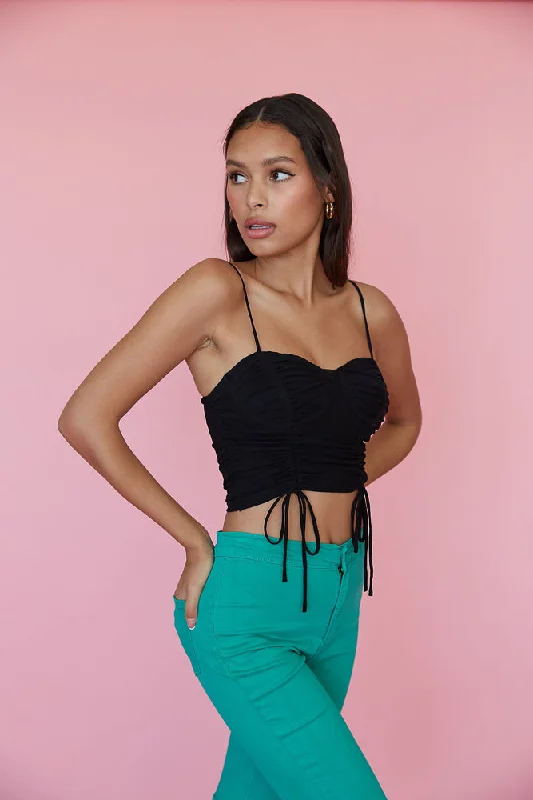 Peggy Cinched Crop Top