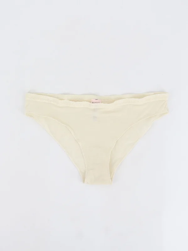 Women's Plain Thongs,Cream Luxurious Women's High -  end