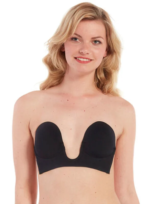 Women's Strapless Luve Bra,Black Bold Women's Animal Print