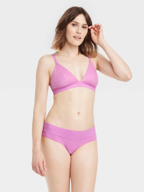 Women's Lace Panties,Purple Stylish Women's Neon