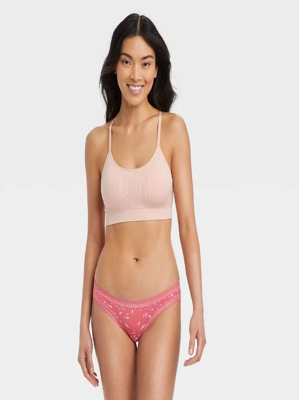 Women's Lace Trim Printed Panties,Rose Sporty Women's Tennis