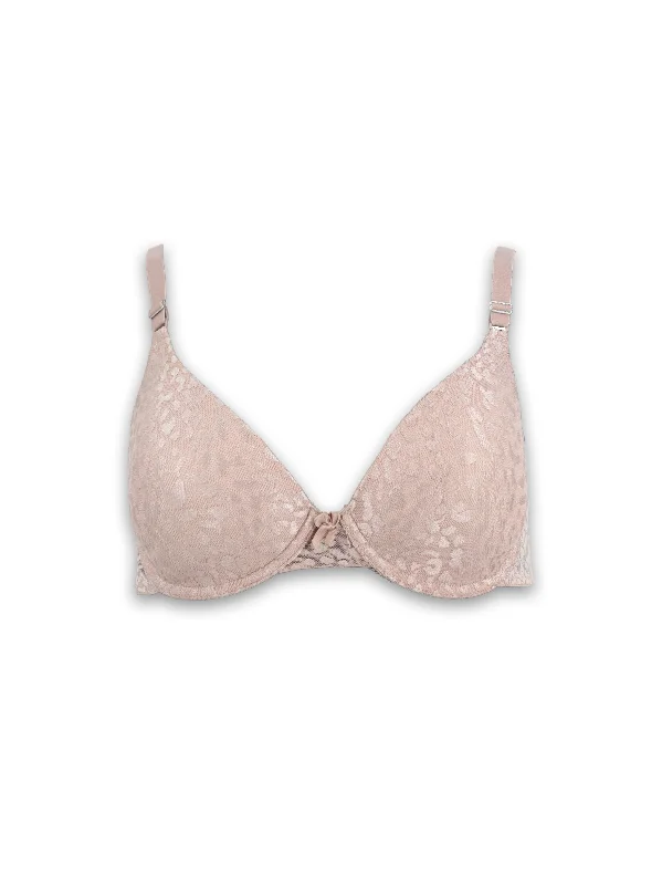 Women's Lace Bra,Nude Confident Women's Power