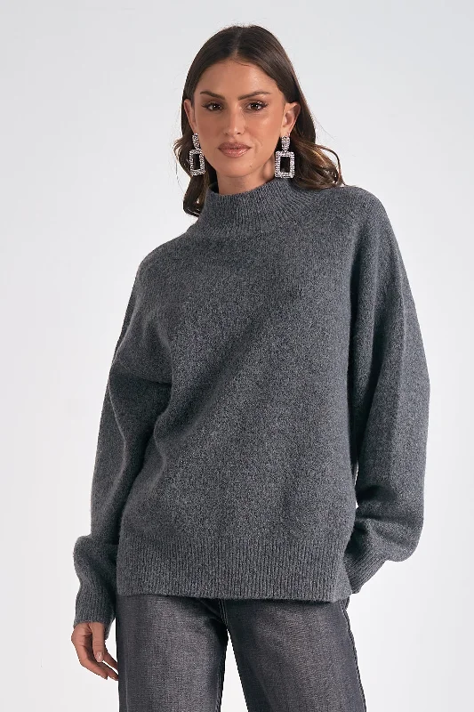 The Elsie Mock Neck Sweater