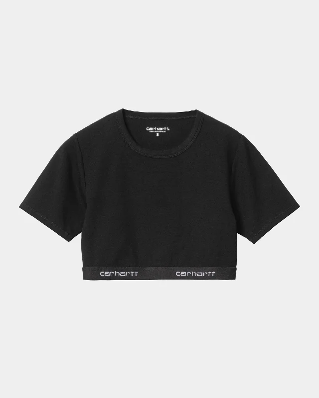 Script Crop Top | Black Women
