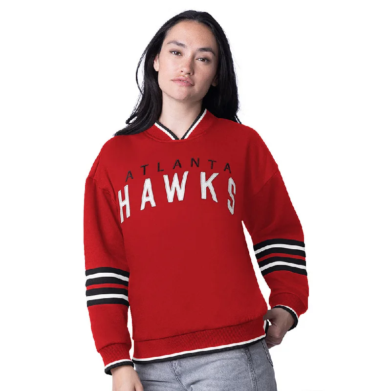 GIII Hawks Wild Card Red Sweatshirt