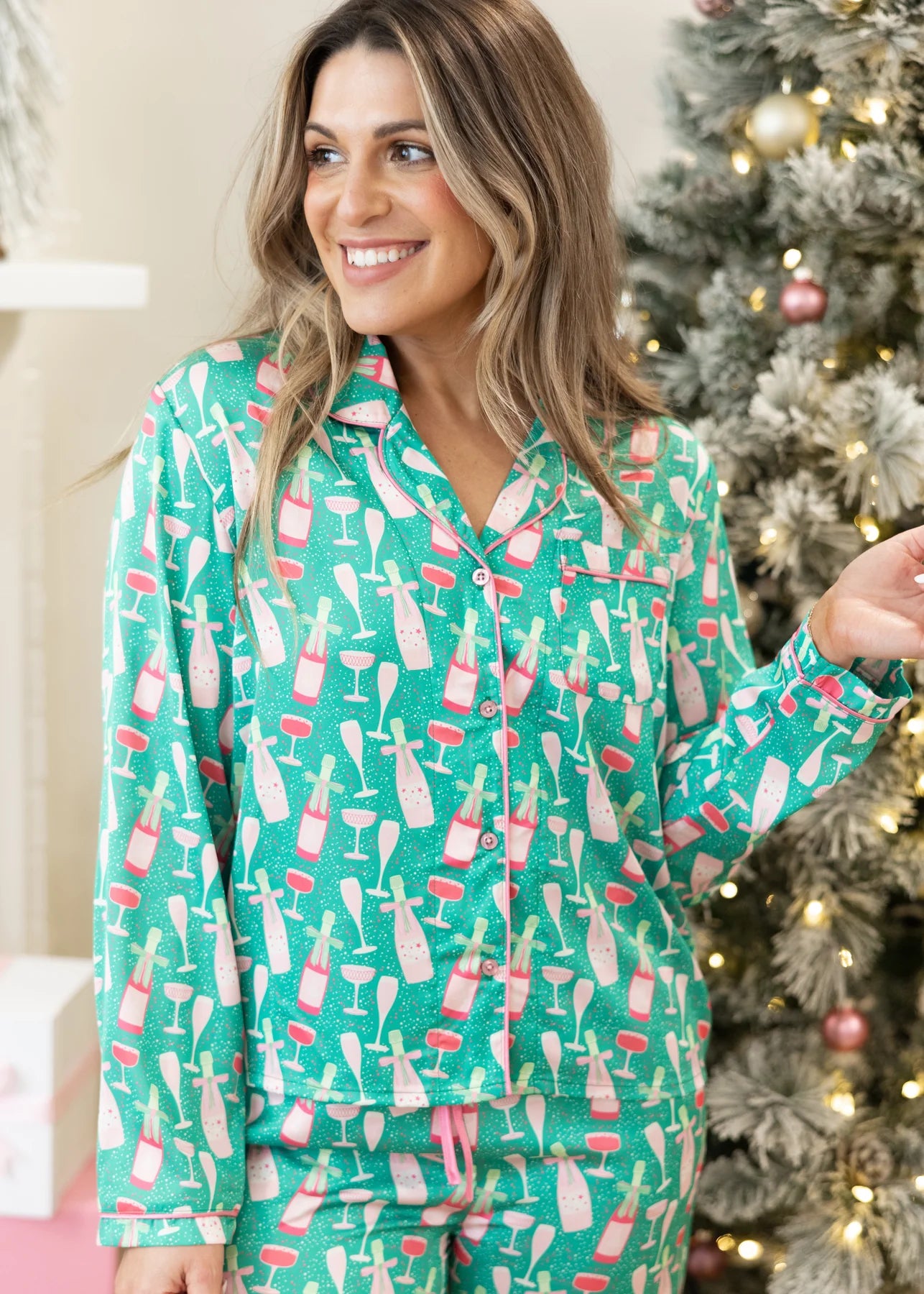 Bubbly and Bright Pajama Set