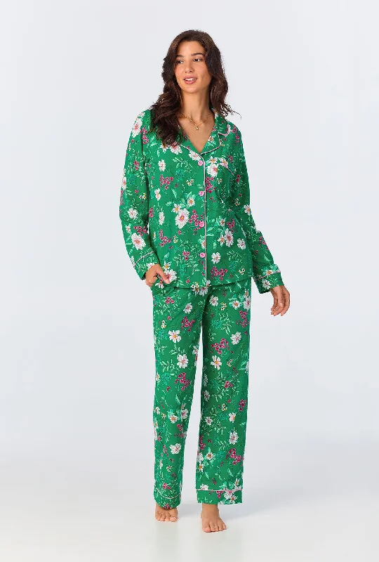 Forever Floral Long Sleeve Classic Stretch Jersey PJ Set