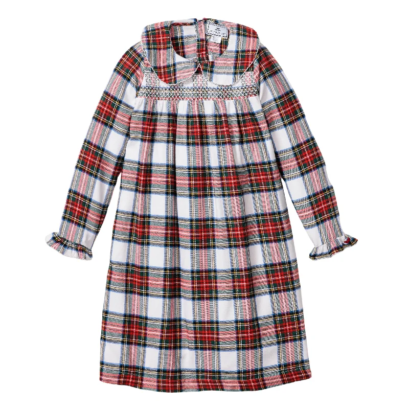 Girl's Brushed Cotton Eloise Nightgown in Balmoral Tartan